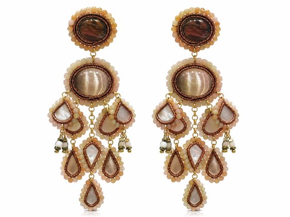 Ohrringe Cianfrone Gioielli Dame in Silber Agata F2170R-ART63-ROSA - F2170R-ART63-ROSA